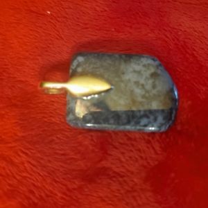 Pendant Marble green sterling silver